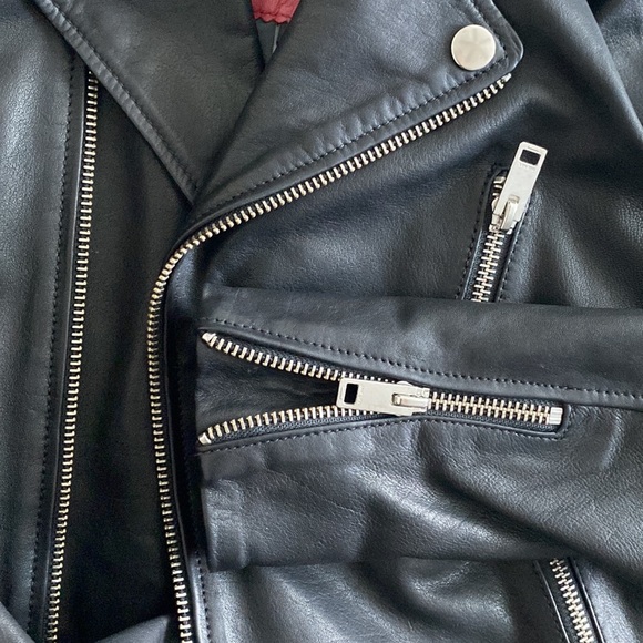 NWOT - Diesel Biker Lambskin Leather Jacket - Picture 6 of 6